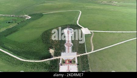 Innere Mongolei West ujimqin: Waren ulam buddhistischen Schrein wutai Stockfoto