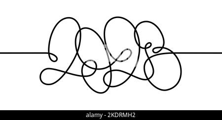 Trendiges, Nahtloses Abstraktes Word 2023-Element Für Durchgehende Isolierte Strichgrafiken, Vektorgrafiken Und Darstellungsvorlagen Stock Vektor