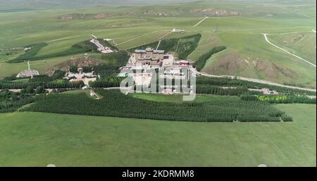 Innere Mongolei West ujimqin: buddhistischer Schrein erster großer Aobao Zautra fünf Tage lang Stockfoto