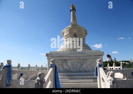 Innere Mongolei West ujimqin: Waren ulam buddhistischen Schrein wutai Stockfoto