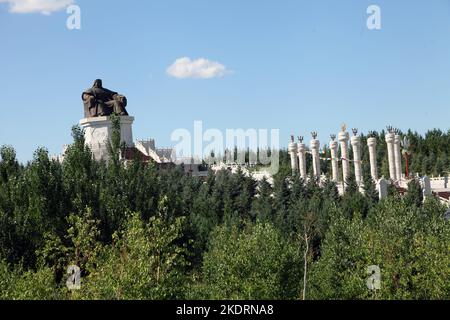 Innere Mongolei West ujimqin: Waren ulam buddhistischen Schrein wutai Stockfoto