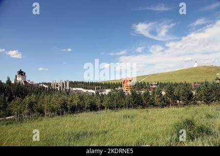 Innere Mongolei West ujimqin: Waren ulam buddhistischen Schrein wutai Stockfoto