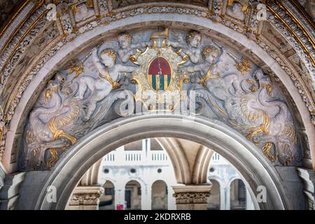 Goldene Treppe des Palazzo Ducale in Venedig Stockfoto