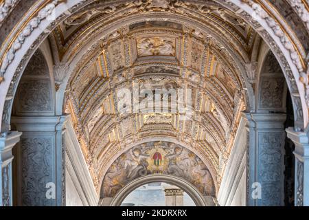 Goldene Treppe des Palazzo Ducale in Venedig Stockfoto