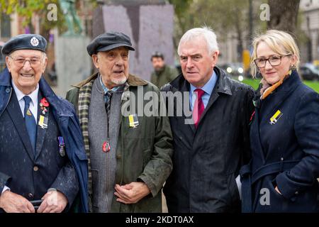 London, Großbritannien. 8.. November 2022. Veteranen des Atomtests fordern, in London als „missing Medal“ anerkannt zu werden Kredit: Ian Davidson/Alamy Live News Stockfoto