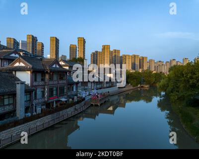 Der Kanal der stadt huaian in jiangsu Stockfoto