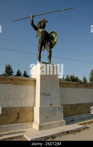 König Leonidas in Thermopylae, Griechenland Stockfoto