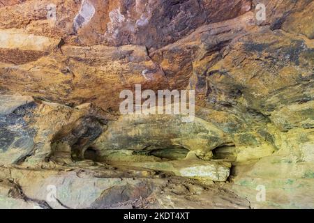 Wandern auf dem Alum Cove Trail in Arkansas Stockfoto