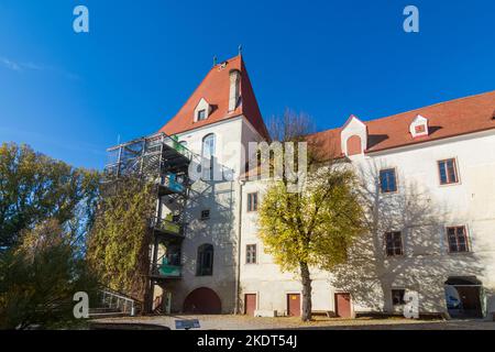 Orth an der Donau: Schloss Orth in Donau, Niederösterreich, Niederösterreich, Österreich Stockfoto