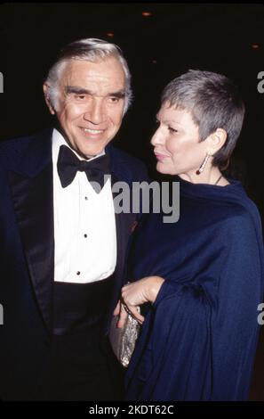 Lorne Greene und Nancy Deale um die 1980er Jahre Credit: Ralph Dominguez/MediaPunch Stockfoto