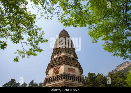 Lingyan Tempel neun Berg Stockfoto