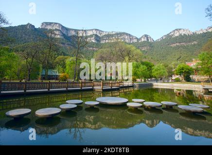 Lingyan Tempel neun Berg Stockfoto