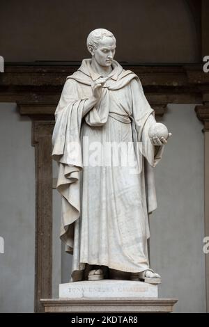Italien, Lombardei, Mailand, Courtyrard von Brera, Bonaventura Cavalieri Statue von Giovanni Antonio Labus Bildhauer Datum 1844 Stockfoto