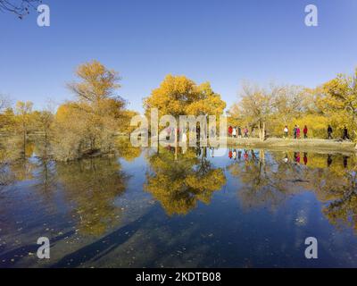 Jiuquan in iminqak jinta im Oktober Stockfoto