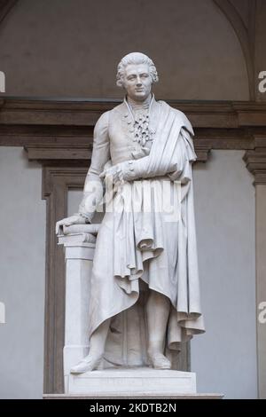 Italien, Lombardei, Mailand, Courtyrard von Brera, Pietro Verri Statue von Innocenzo Fraccaroli Bildhauer Datum 1844 Stockfoto