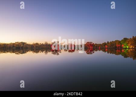 Jiuquan in iminqak jinta im Oktober Stockfoto