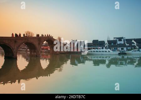 Shanghai Fengjing alte Stadt Stockfoto