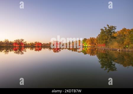 Jiuquan in iminqak jinta im Oktober Stockfoto