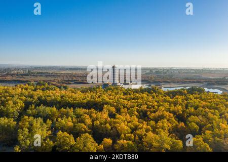 Jiuquan in iminqak jinta im Oktober Stockfoto