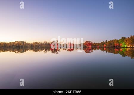 Jiuquan in iminqak jinta im Oktober Stockfoto