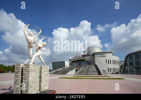 Jugendpalast der Stadt Daqing (Wissenschafts- und Technologiemuseum) Stockfoto