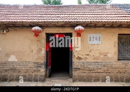 Shandong gaomi Nordost Township: Mo yan lebt Stockfoto