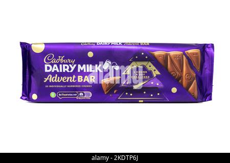 Cadbury Dairy Milk Adventsbar Stockfoto