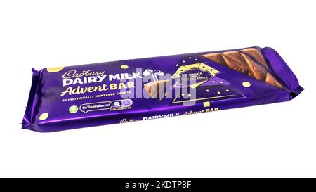 Cadbury Dairy Milk Adventsbar Stockfoto