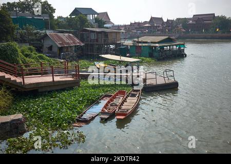 Chao Phraya Fluss Ayutthaya Thailand Stockfoto