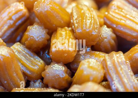 Bamieh Persian Sweet Donuts, Perianisches Türkisches Dessert Stockfoto