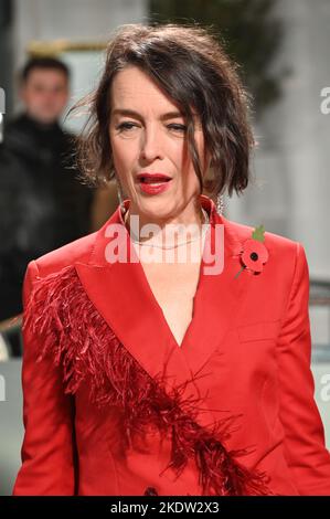London, Großbritannien. 8.. November 2022. Olivia Williams besucht Netflix präsentieren die Welt permiere - die fünfte Staffel von The Crown im Theatre Royal, Drury Lane, am 8. November London, Großbritannien. Stockfoto
