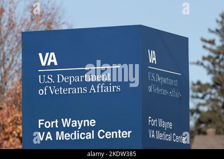 Ft. Wayne - ca. November 2022: U.S. Department of Veterans Affairs. Die VA bietet Militärveteranen Gesundheitsdienste an. Stockfoto