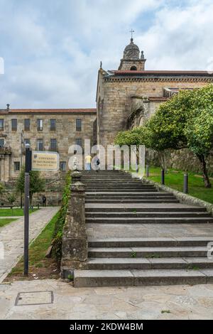 Pontevedra, Spanien, 9. Oktober 2022. Kloster von San Francisco in der Stadt Pontevedra, Galizien, Spanien. Stockfoto