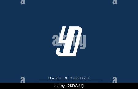 Buchstaben Buchstaben Initialen Monogramm Logo YD , DY Stock Vektor