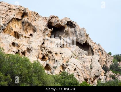 Le rocce di San Pantaleo in Sardegna, sono tra le più affascinanti della regione Stockfoto