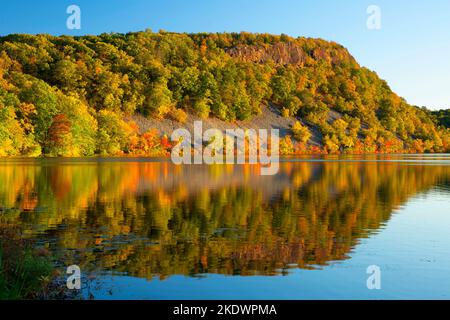 Schwarzer Teich, schwarzen Teich Zustand Boot Start, Connecticut Stockfoto