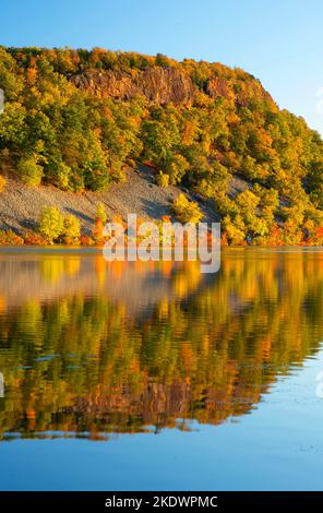 Schwarzer Teich, schwarzen Teich Zustand Boot Start, Connecticut Stockfoto