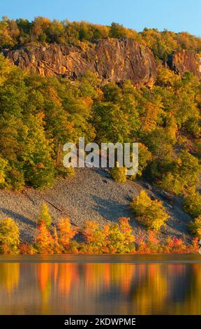 Schwarzer Teich, schwarzen Teich Zustand Boot Start, Connecticut Stockfoto