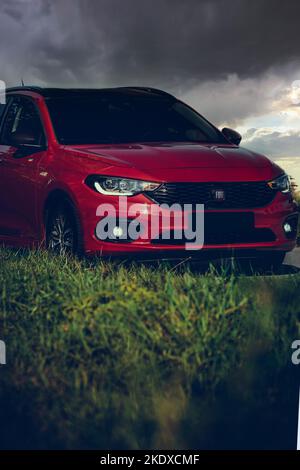 Fiat Tipo SW Personalisierte schwarze Teile Stockfoto