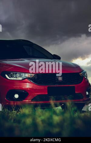 Fiat Tipo SW Personalisierte schwarze Teile Stockfoto