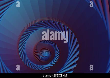 Schöne Abstrakt bunten Verhältnis Hintergrund. Dynamische Starburst-Welle. 3D Rendering Illustration Hintergrund Muster für Design. Stockfoto