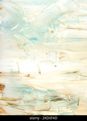 Abstrakte Landschaft. Originalgemälde. Handgezeichnet, Impressionismus-Stil, schwarz-weiße Farbtextur mit Kopierraum, Pinselstriche von Farbe, Kunst zurück Stockfoto