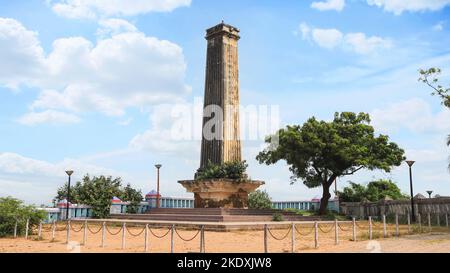 Ansicht von Vijay Sthambh, Diu, Indien. Stockfoto