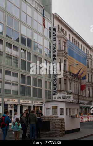 Berlin (Deutschland) Checkpoint Charlie Stockfoto