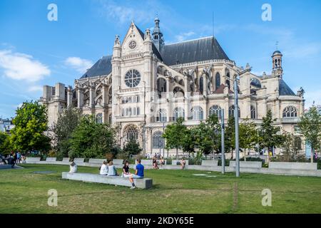 Paris, Frankreich - 09-12-2018: Die Kirche Saint Eustache Stockfoto