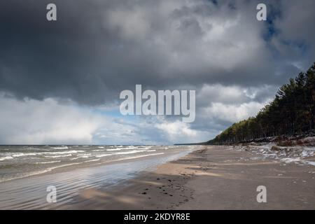 Golf von Riga, Ostsee im Winter. Stockfoto