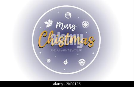 frohe weihnachten neues Jahr Hintergrund Vektor Stock Vektor