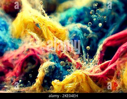 Abstrakte Farben Wasser Splash Hintergrundtextur Stockfoto