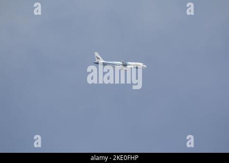 CHIANG MAI, THAILAND - 31. JANUAR 2018: HS-PPO Airbus A320-200 von Bangkok Airway. Von Chiangmai Flughafen Phuket. Stockfoto