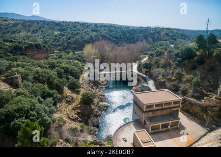 Stausee Puentes Viejas, Provinz Madrid, Spanien. Stockfoto